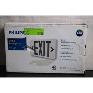 Philips Exit And Emergency Exit Sign With Original Packaging